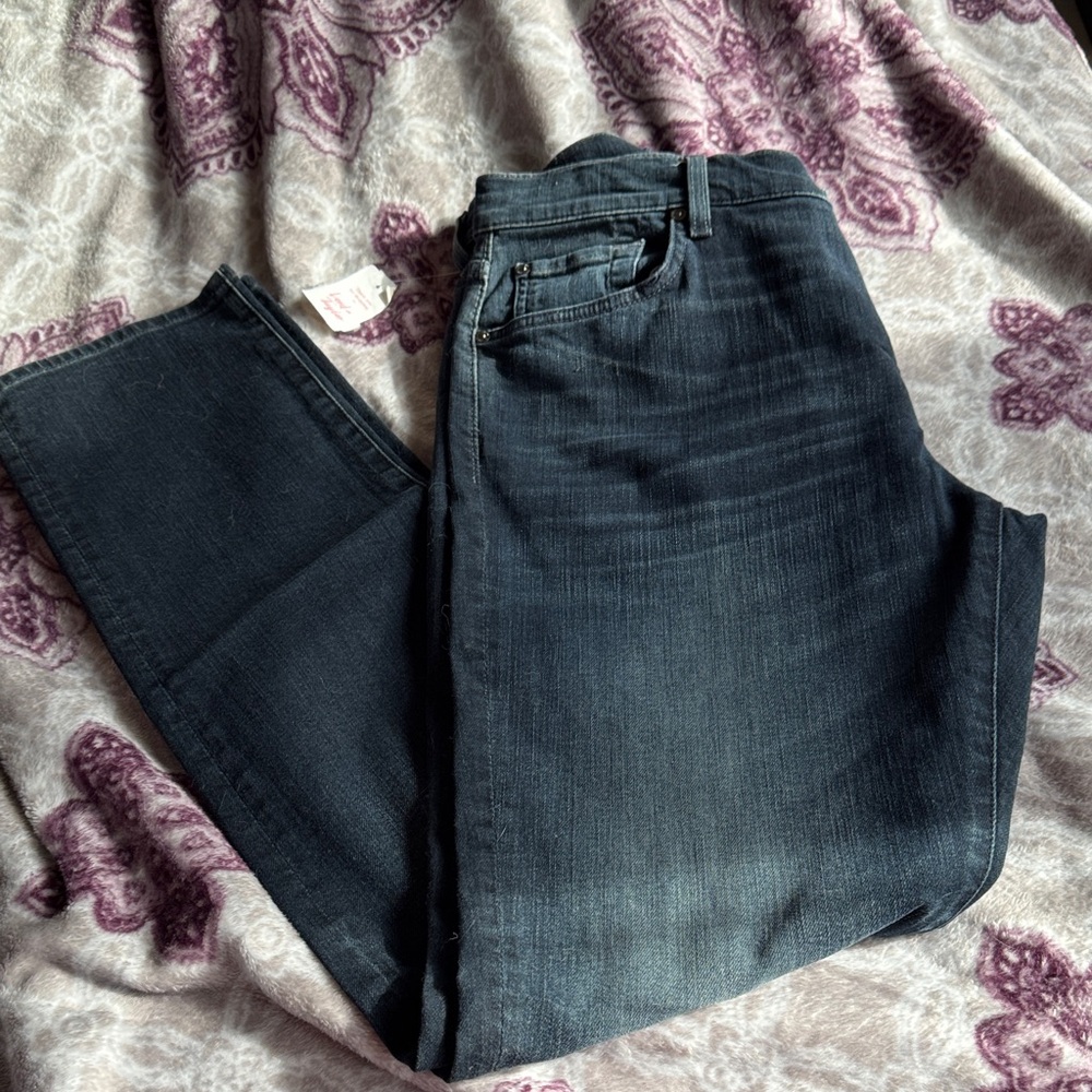 Lord & Taylor Midnight Blue Straight Jeans